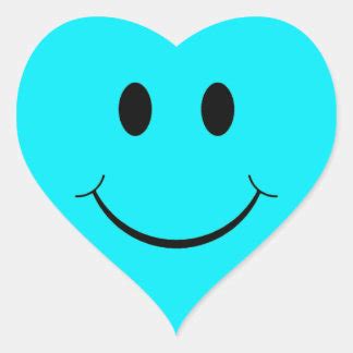 Blue Smiley Stickers | Zazzle