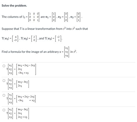 Solved Determine Whether The Linear Transformation Tis Chegg