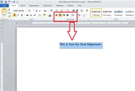 How To Change Text Alignment In Ms Word W3schools