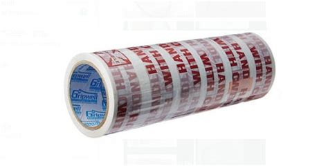 White Printed Bopp Tape Won Handle With Care Fragile Tape Printed M