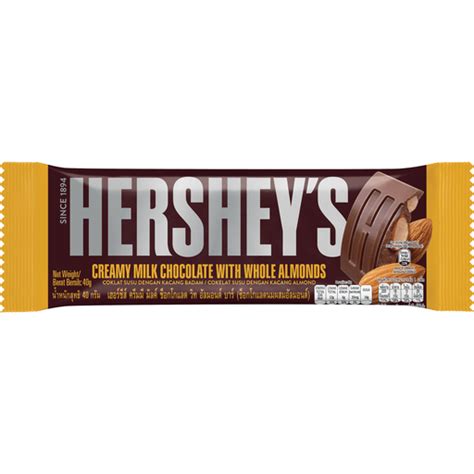 Hershey's Milk Chocolate With Almonds Oz Bar Nassau Candy, 45% OFF