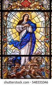 Assumption Of Mary Stained Glass