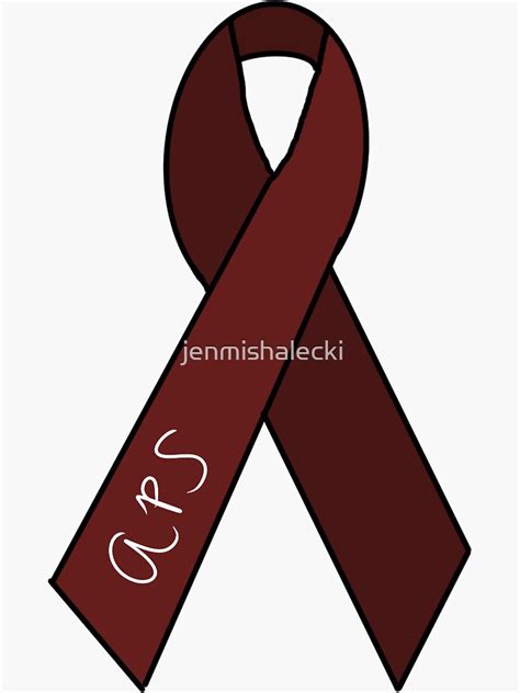 Antiphospholipid Syndrome Awareness Ribbon Sticker For Sale By