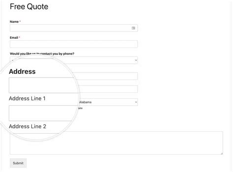 How To Change The Address Field Sublabels