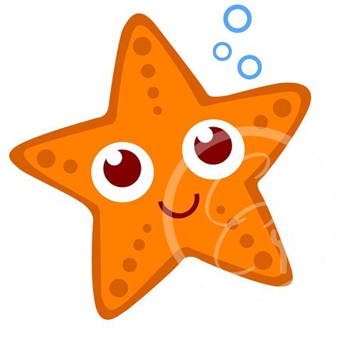 Cartoon Starfish Clipart