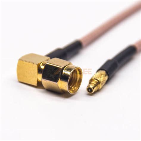 Mmcx Male To Right Angle Sma Male Cable Assembly Metabeeai