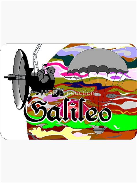 "Galileo Mission Poster " Sticker for Sale by Quatrosales | Redbubble