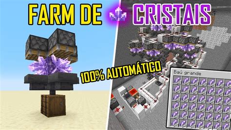 Farm De Cristais De Ametista Autom Tico Minecraft Youtube