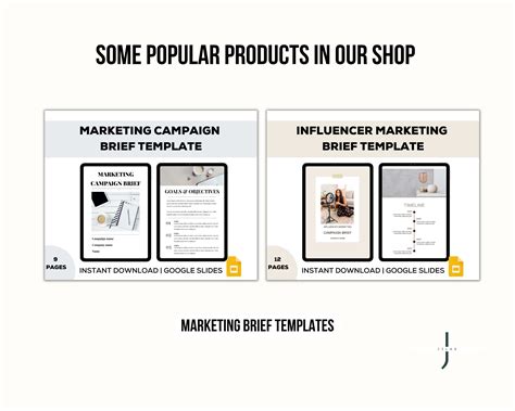 Marketing Campaign Brief Template for Small Businesses - Etsy