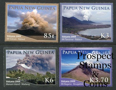 Stamps World Papua New Guinea MUH Stamps 2009 Volcanoes 4