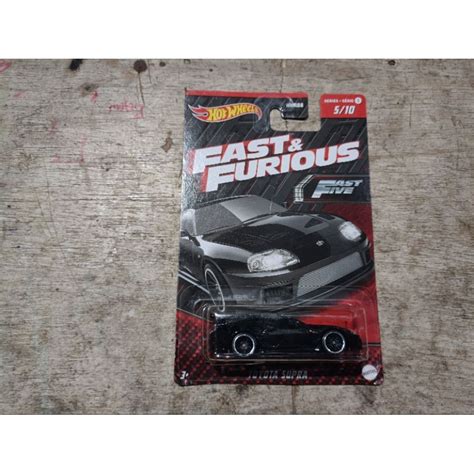 Hot Wheels Toyota Supra Fast And Furios Black Shopee Malaysia