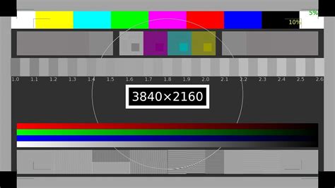 4k Ultra Hd Test Pattern Youtube