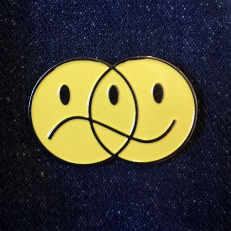 Smile and Frown | Enamel pin badge, Smiley, Pin