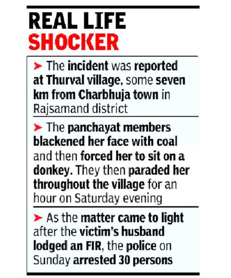 Woman Paraded Naked On Donkey Arrested Jaipur News Times Of India