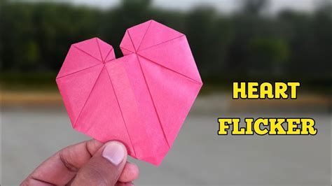 How To Make A Paper Flicker Super Flying Flicker Ninja Heart Heart