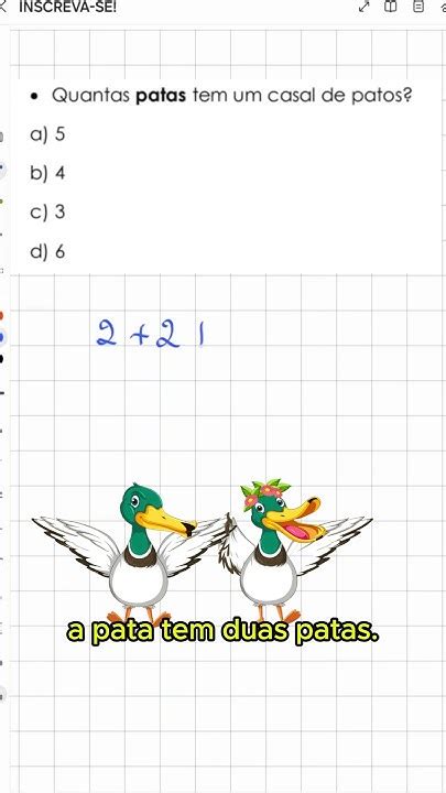 Quantas Pata Tem Um Casal De Pato - 💥Quantas "PATAS" tem em um casal de PATOS? #shorts - YouTube