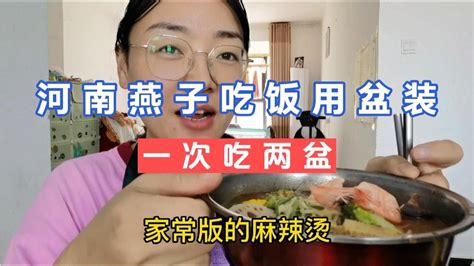 河南燕子饭量大，吃麻辣烫用盆装，一次吃两盆，谈谈为什么不吃肉【卖盒饭的燕子】 Youtube