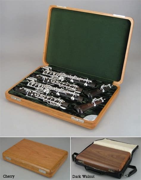 Professional Double Oboe Case Solid Wood Howarth Of London