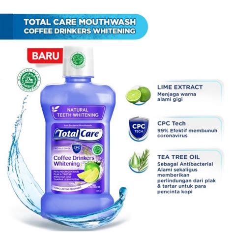 Jual Total Care Mouthwash Coffe Drinker White Ml Shopee Indonesia