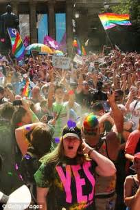 Marriage Equality Supporters Gather For Same Sex Results Daily Mail Online