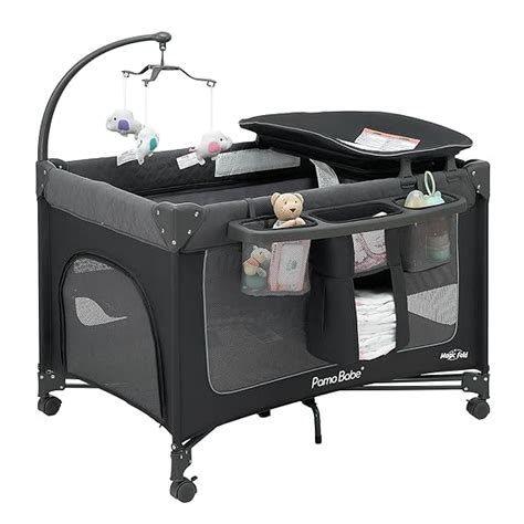 Amazon Pamo Babe Second Setup In Playard For Babies Heavy Duty Steel Frame For