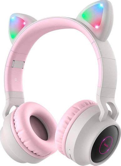 Παιδικά Headphones Hoco W27 Cat Ear Ασύρματη/Ενσύρματα On Ear με 5 ώρες ...