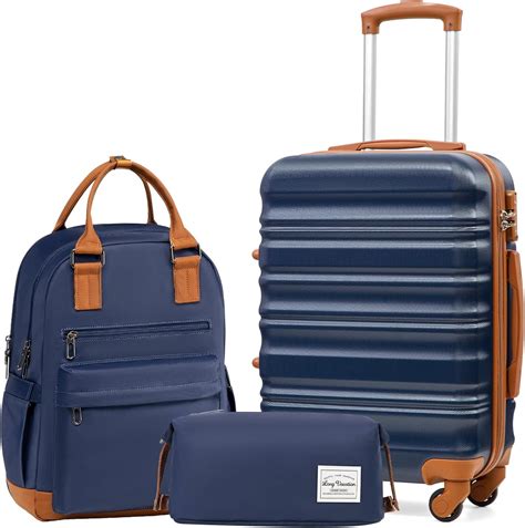Amazon.com | LONG VACATION Carry On Luggage Sets 3 Piece 20 Inch