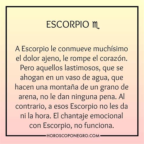 A Pink And Yellow Background With The Words Escorpio In Spanish