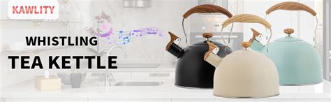 Amazon.com: Kawlity Whistling Tea Kettle Tea Pots 2.5L, Stainless Steel ...