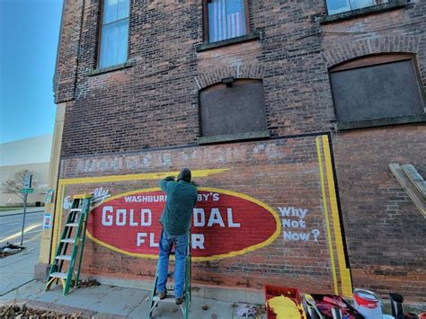 Pratt Building Owners Recreating Historic Gold Medal Flour Mural