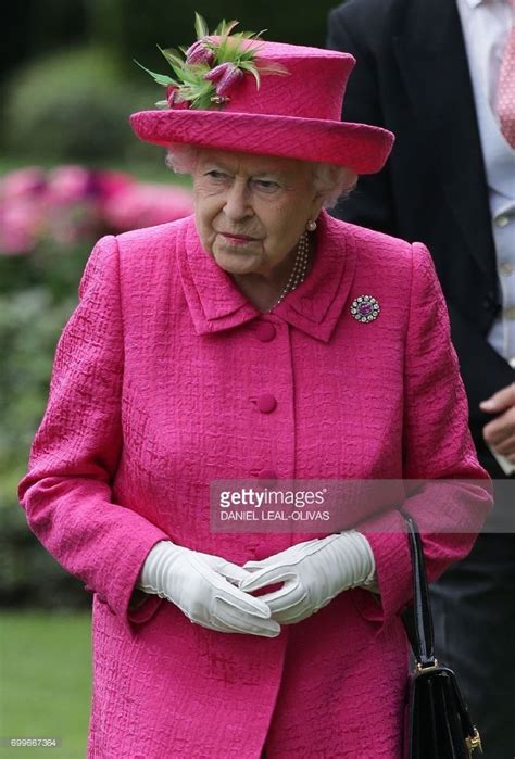 Queen Elizabeth Ii At Ladies Day Royal Ascot Horse Racing Meet