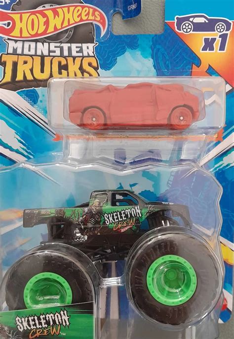 Hot Wheels Monster Trucks Skeleton Crew Incluso Um Carro Universo Hot Wheels