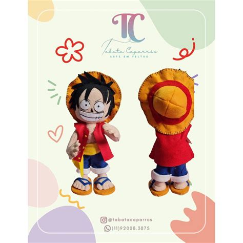 Luffy De One Piece Em Feltro Elo Produtos Especiais