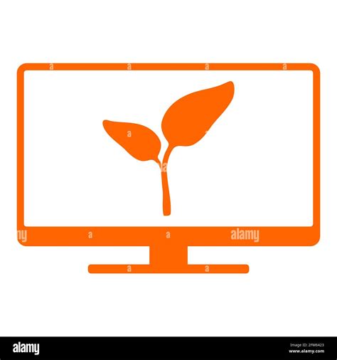 Plant and screen Stock Photo - Alamy