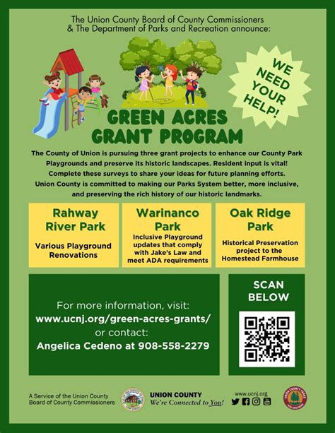 Green Acres Grants – County of Union