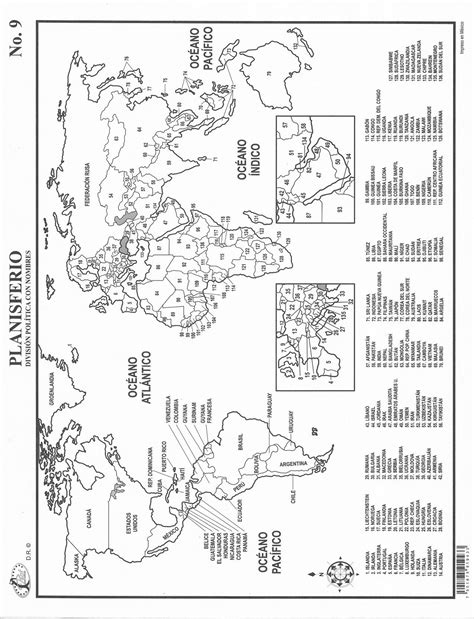 Actualizar 76 Imagen Mapa Planisferio Con Nombres De Los Paises Para