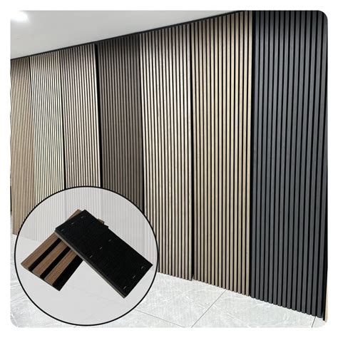 Sound Proof Wall Panels Acoustic Akupanel Black Walnut Veneer Mdf Wood