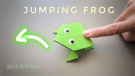 🐸 The Easiest Origami Jumping Frog Tutorial Jump Into Fun 🎉 Youtube