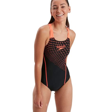 Speedo Medley Logo Womens Swimsuit One Piece Swimsuits