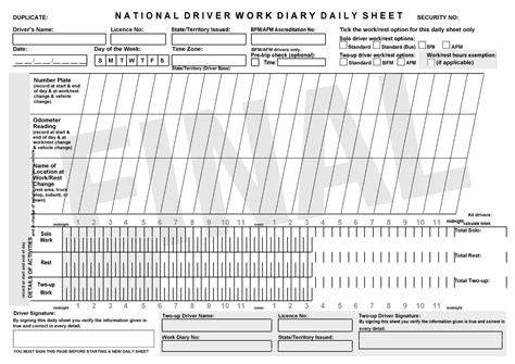 50 Printable Driver's Daily Log Books [Templates & Examples]