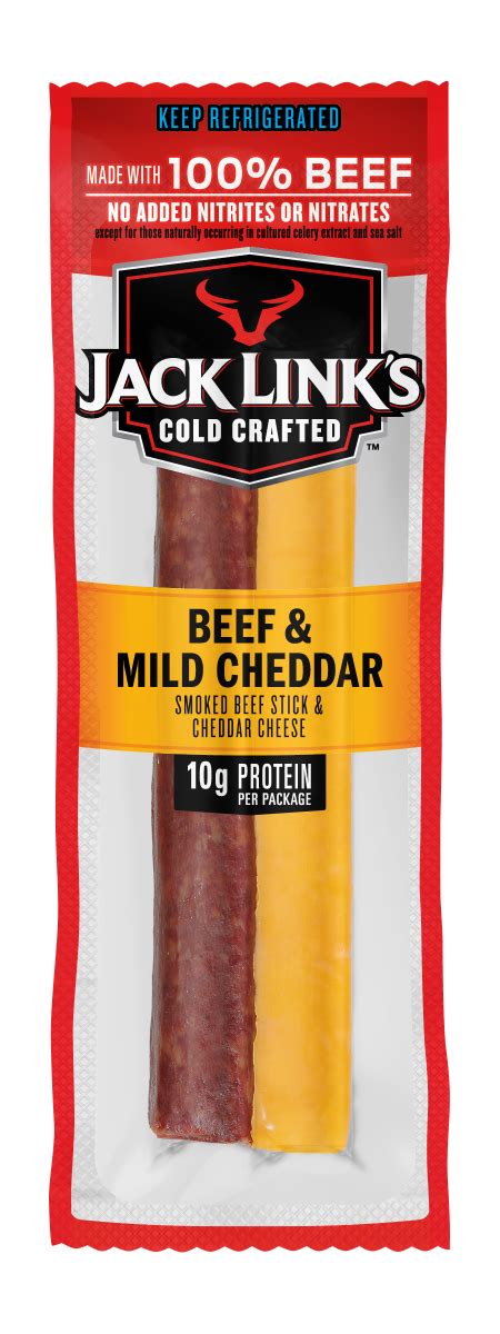 Jack Links Cold Crafted Two Beef Sticks Cheddar Cheese Combo