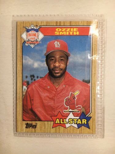 1987 Topps MLB Baseball Ozzie Smith ALL STAR 598 Single Insert EBay