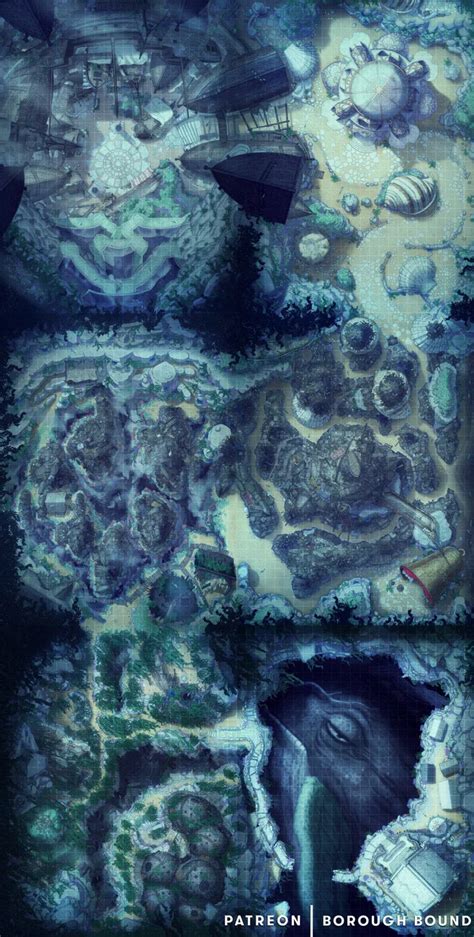 Lunar Dragon Lair Battlemap By Stained Karbon Maps Artofit