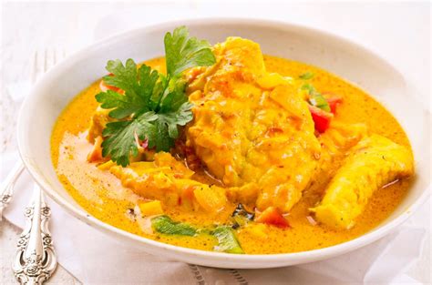 Hake with Coconut Curry Sauce - Fish Recipes