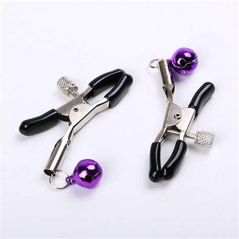 Зажимы для сосков Nipple Purple Bells с Колокольчиками БДСМ украшение ...
