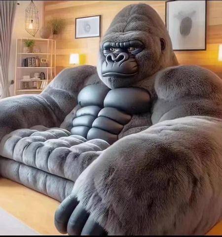 gorilla sofa couch anime inspired comfort   room
