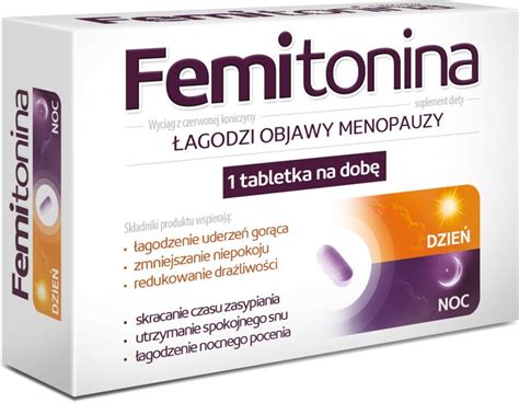 Femitonina Łagodzi objawy menopauzy menopauza u kobiet 30 tabletek