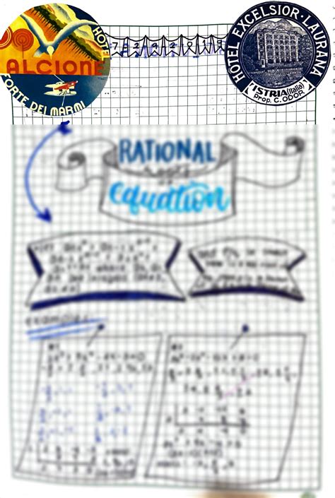 SOLUTION: Rational Roots of Equation Notes and Examples - Studypool