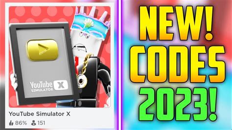 Future Codes New Roblox Youtube Simulator X Codes 2023 Youtube