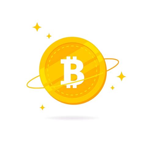 Premium Vector Bitcoin Btc Flat Icon Isolated On White Background